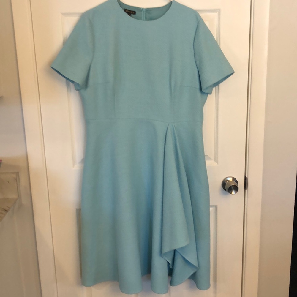Escada vintage robins egg blue dress size 16